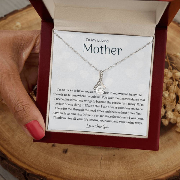 To My Loving Mother - I'm so lucky to have you as my mother! (Limited Time Offer) - Alluring Beauty Necklace