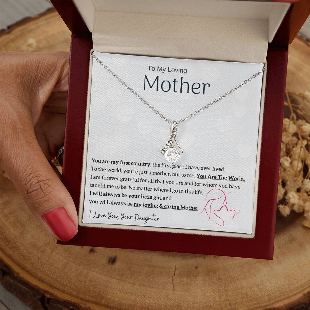 To My Loving Mother - You are my sunshine, I will always be your little girl (Limited Time Offer) - Alluring Beauty Necklace