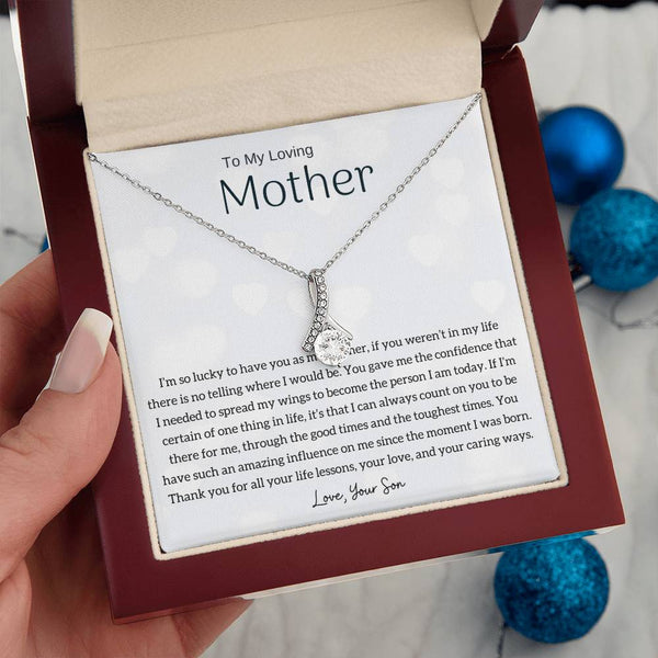 To My Loving Mother - I'm so lucky to have you as my mother! (Limited Time Offer) - Alluring Beauty Necklace