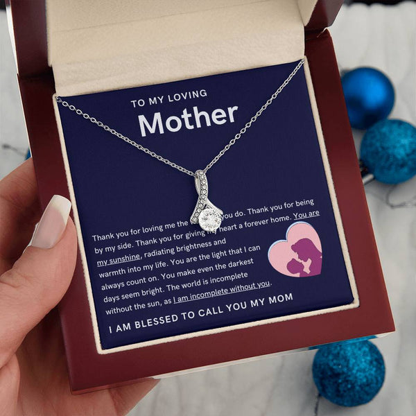 To My Loving Mother - You are my sunshine, radiating brightness into my life (Limited Time Offer) - Alluring Beauty Necklace