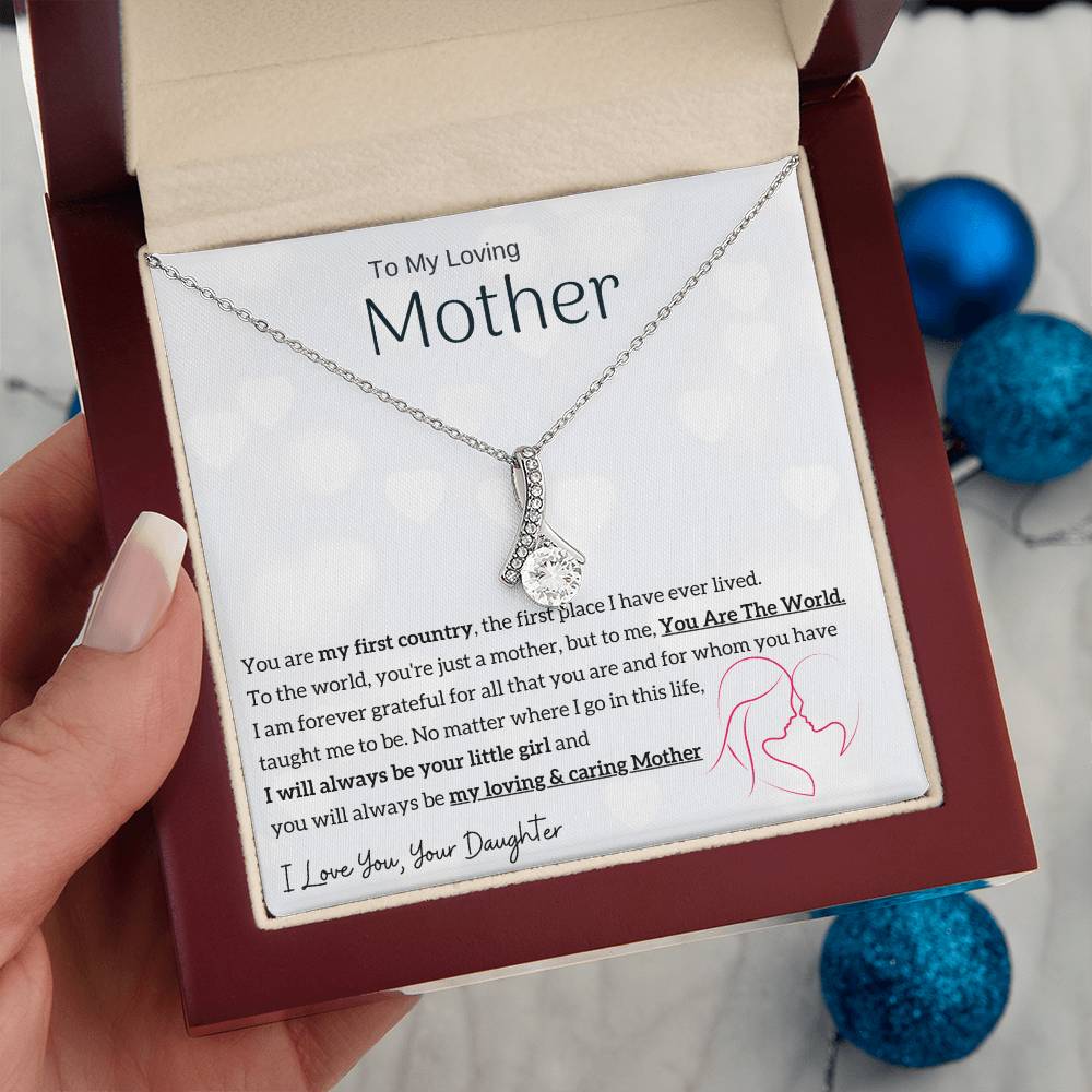 To My Loving Mother - You are my sunshine, I will always be your little girl (Limited Time Offer) - Alluring Beauty Necklace