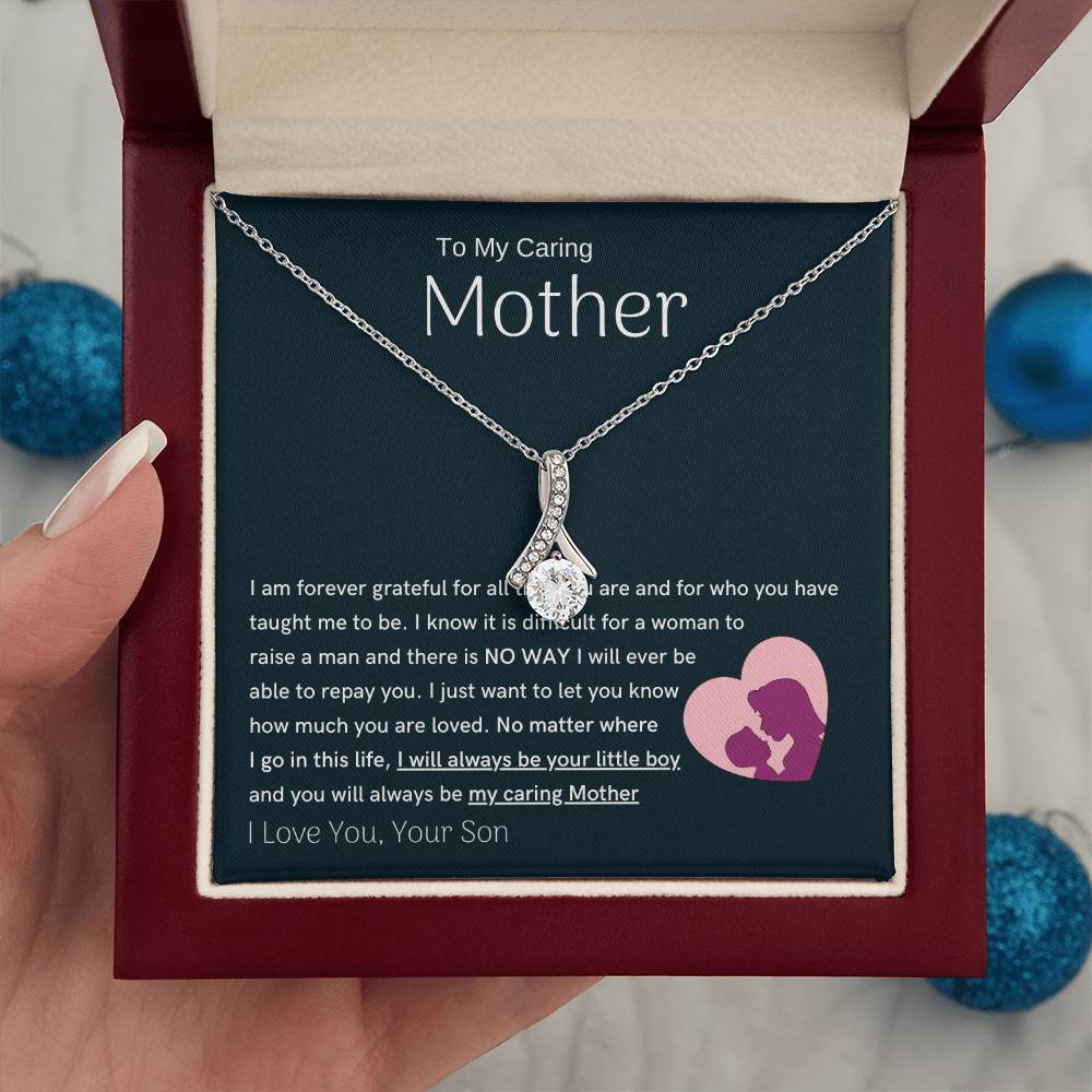 To My Loving Mother - You are my sunshine, I will always be your little boy (Limited Time Offer) - Alluring Beauty Necklace