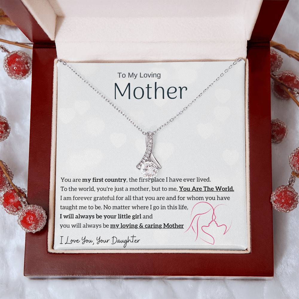 To My Loving Mother - You are my sunshine, I will always be your little girl (Limited Time Offer) - Alluring Beauty Necklace