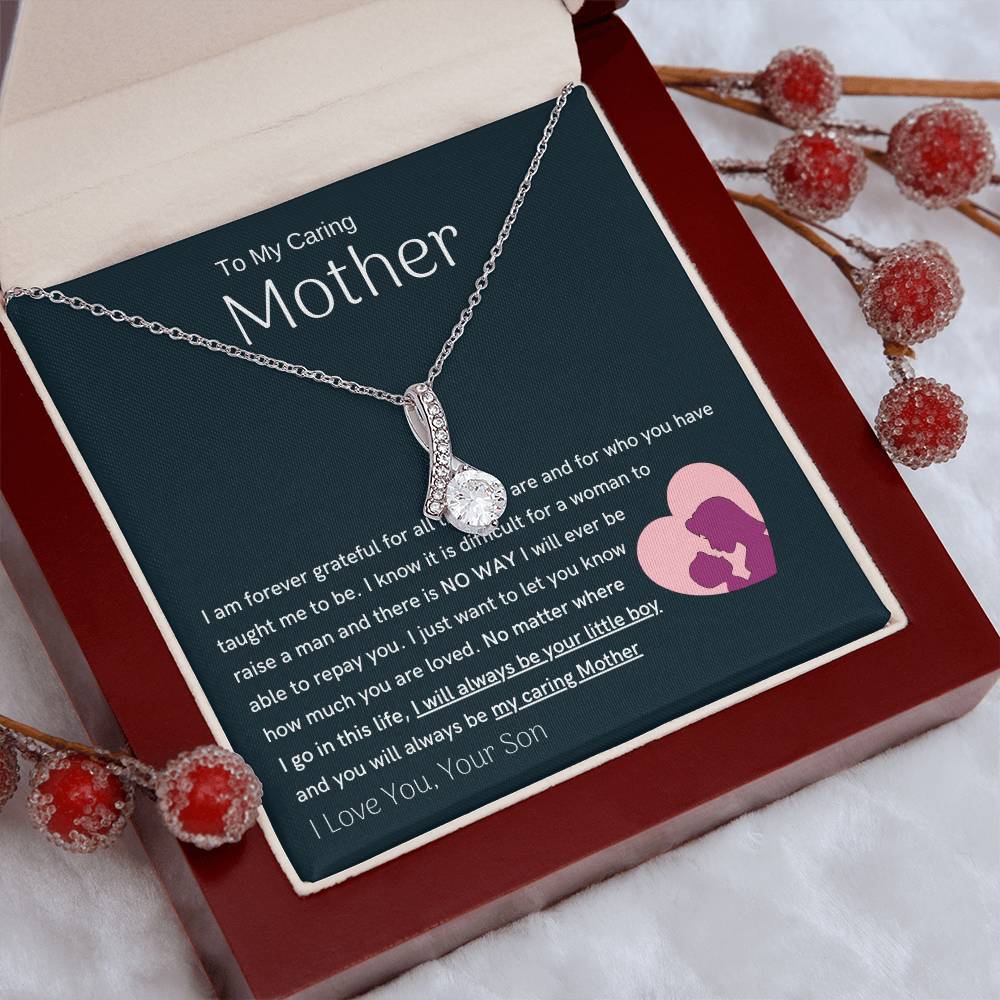 To My Loving Mother - You are my sunshine, I will always be your little boy (Limited Time Offer) - Alluring Beauty Necklace