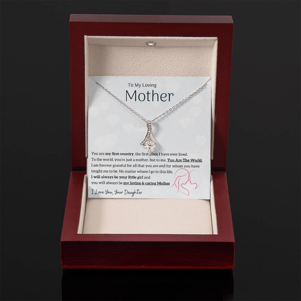 To My Loving Mother - You are my sunshine, I will always be your little girl (Limited Time Offer) - Alluring Beauty Necklace