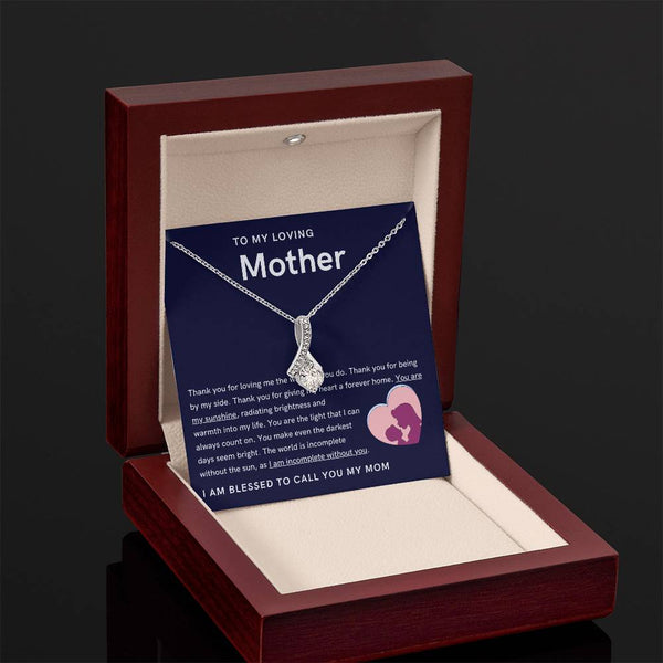 To My Loving Mother - You are my sunshine, radiating brightness into my life (Limited Time Offer) - Alluring Beauty Necklace