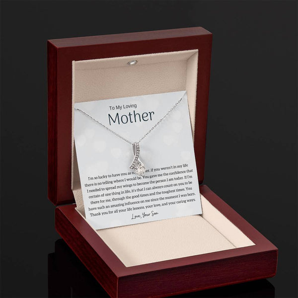 To My Loving Mother - I'm so lucky to have you as my mother! (Limited Time Offer) - Alluring Beauty Necklace