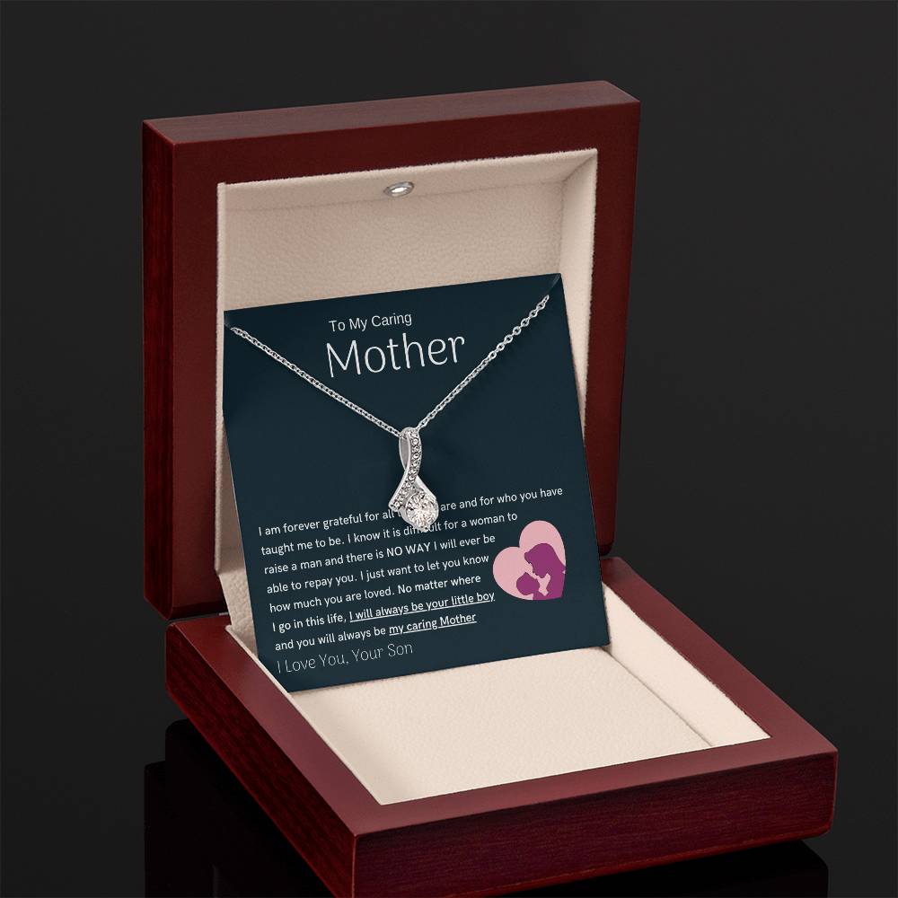 To My Loving Mother - You are my sunshine, I will always be your little boy (Limited Time Offer) - Alluring Beauty Necklace