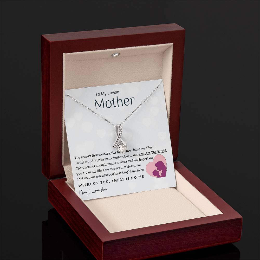 To My Loving Mother - You Are The World To Me! (Limited Time Offer) - Alluring Beauty Necklace