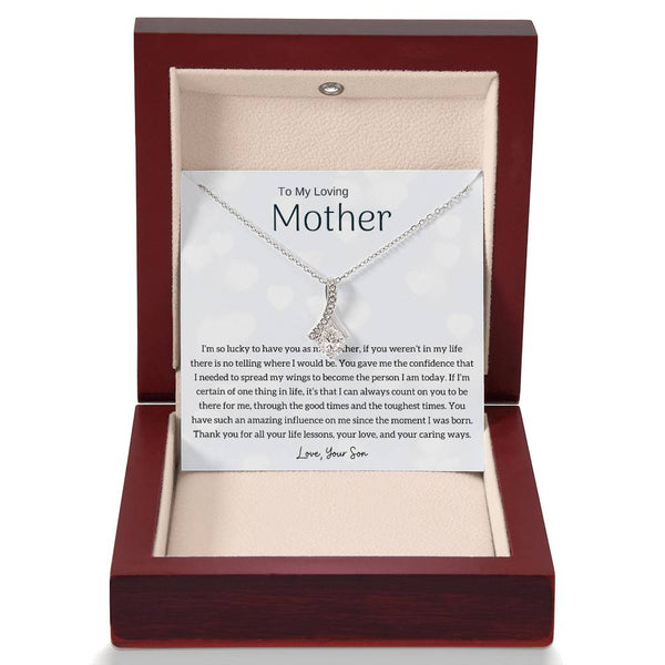 To My Loving Mother - I'm so lucky to have you as my mother! (Limited Time Offer) - Alluring Beauty Necklace