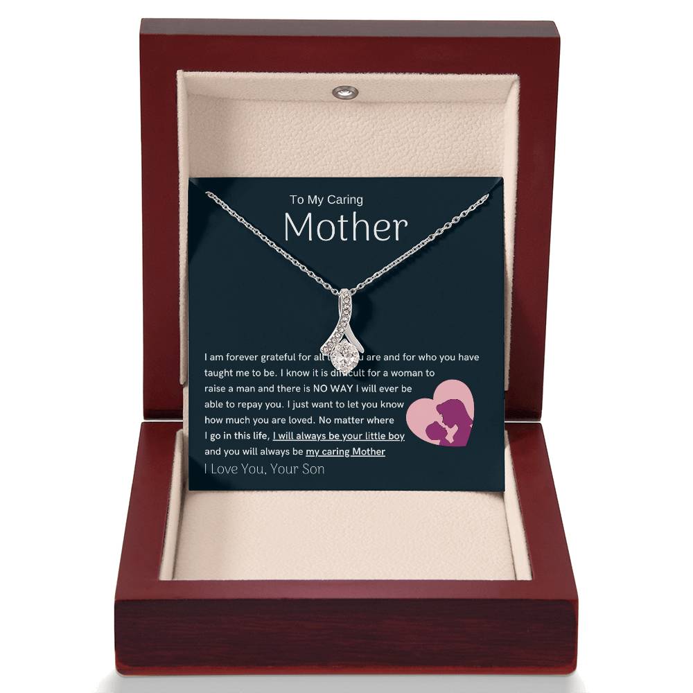 To My Loving Mother - You are my sunshine, I will always be your little boy (Limited Time Offer) - Alluring Beauty Necklace