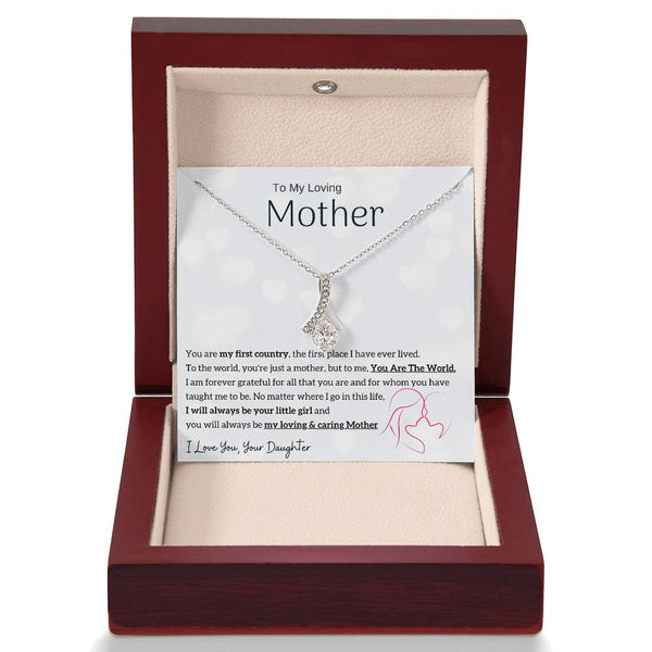 To My Loving Mother - You are my sunshine, I will always be your little girl (Limited Time Offer) - Alluring Beauty Necklace