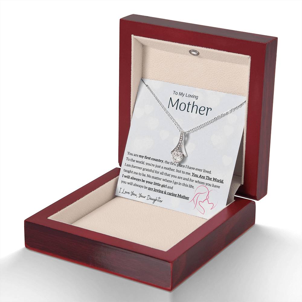 To My Loving Mother - You are my sunshine, I will always be your little girl (Limited Time Offer) - Alluring Beauty Necklace