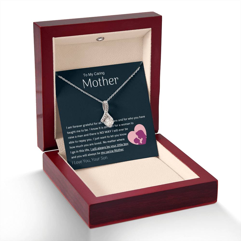 To My Loving Mother - You are my sunshine, I will always be your little boy (Limited Time Offer) - Alluring Beauty Necklace