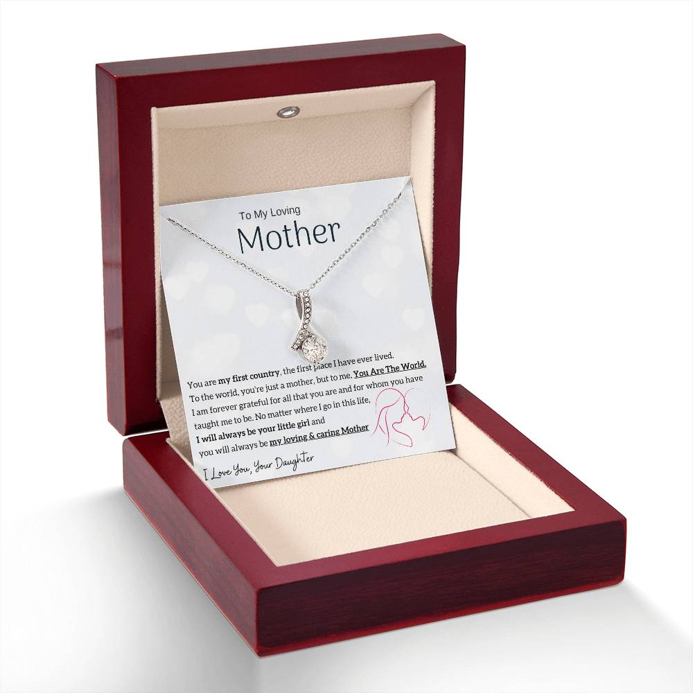 To My Loving Mother - You are my sunshine, I will always be your little girl (Limited Time Offer) - Alluring Beauty Necklace