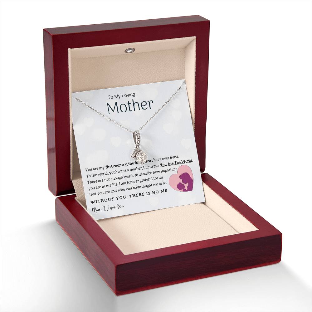 To My Loving Mother - You Are The World To Me! (Limited Time Offer) - Alluring Beauty Necklace