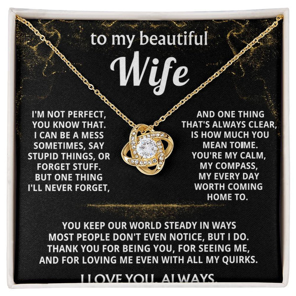 To My Wife, You mean the world to me.
