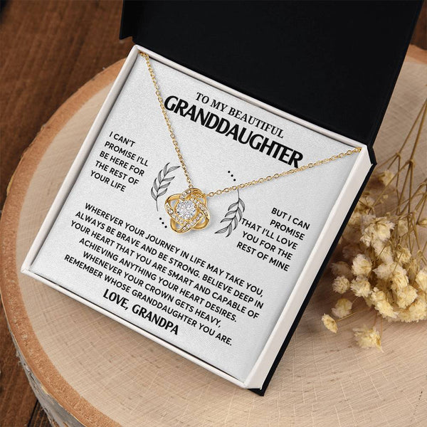 Granddaughter Gift Unusual Gift , Granddaughter Gifts, To My Granddaughter Necklace, Granddaughter Jewelry Gift, Love Knot