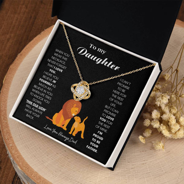 To My Daughter - When you wear this necklace, never forget that I LOVE YOU [ Gift From Dad ]