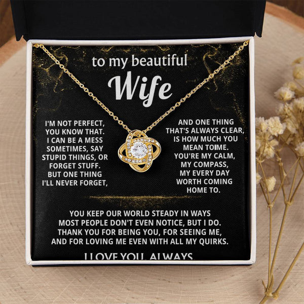 To My Wife, You mean the world to me.