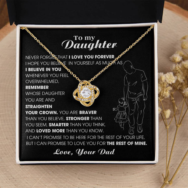 [ Almost sold out ] To My Daughter, Never Forget That I Love You Forever (Love knot)