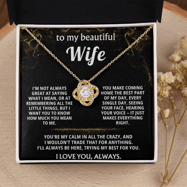 To My Wife, You make coming home the best part.