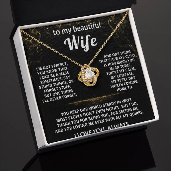 To My Wife, You mean the world to me.