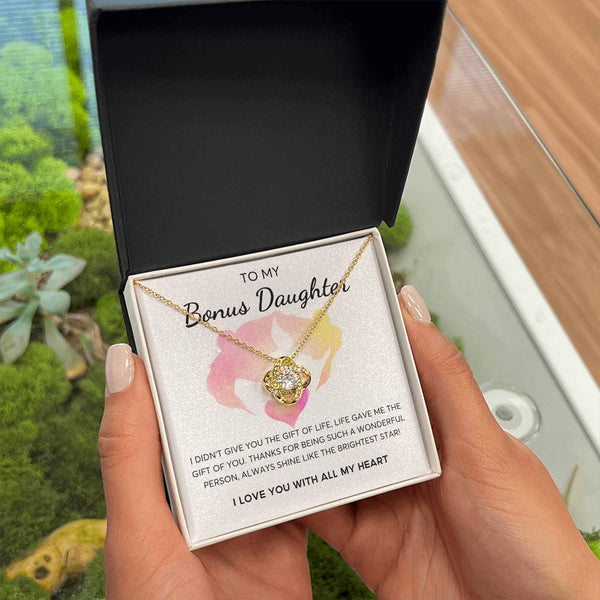 Bonus Daughter Gift, Daughter in Law Gift, Birthday Gift Daugther in Law, Top Gift for Girls , Love Knot