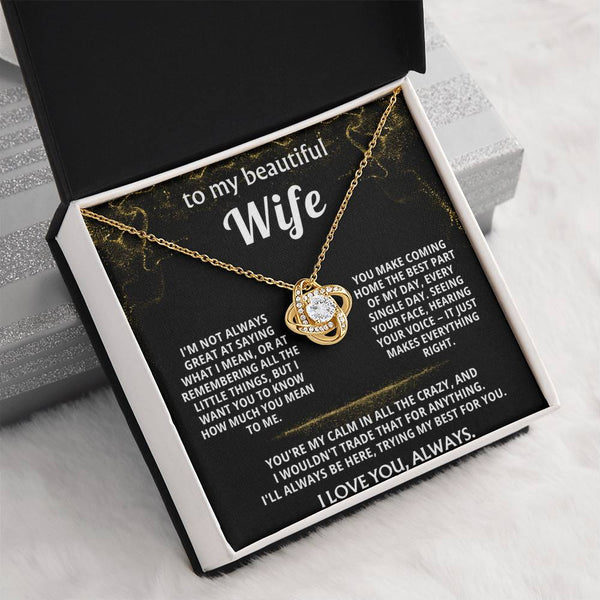 To My Wife, You make coming home the best part.