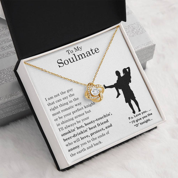 To My Beautiful Soulmate ,  Gift For Soulmate , Gift For Wife,  Forever Love Necklace, Top Gift for Women, Funny card