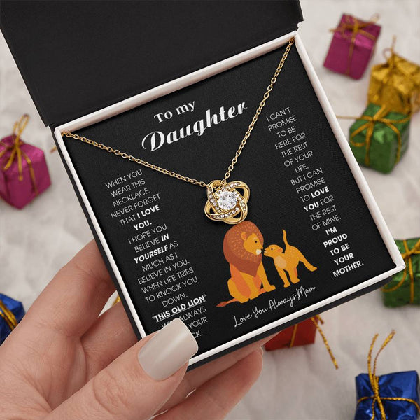 [ Few left only ] To My Daughter - When you wear this necklace, never forget that I LOVE YOU [ Gift From Mom ]