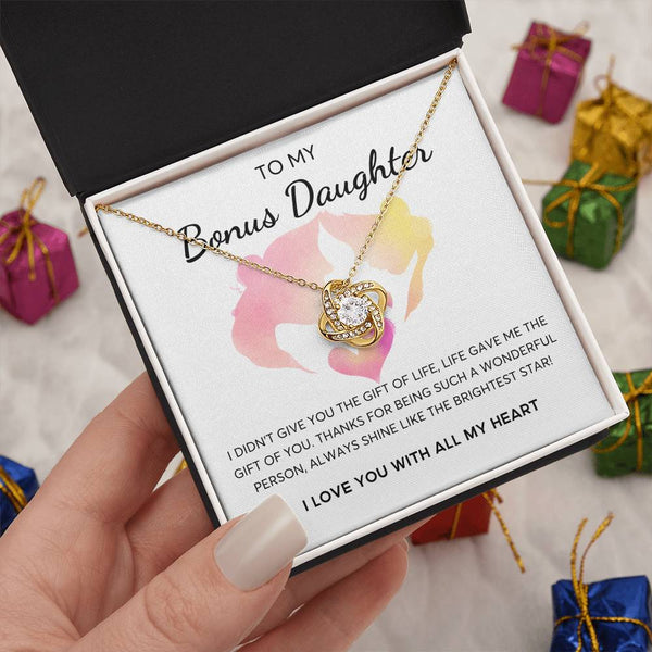 Bonus Daughter Gift, Daughter in Law Gift, Birthday Gift Daugther in Law, Top Gift for Girls , Love Knot