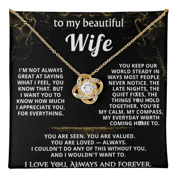 To My Wife, You're my everyday worth coming home to.