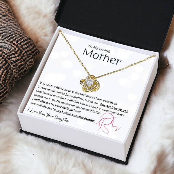 To My Loving Mother - You are my sunshine, I will always be your little girl (Almost Gone) - Love Knot