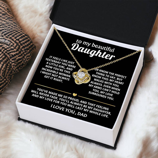 To My Beautiful Daughter, My heart walks with you, always. — [Lux] - Love Knot