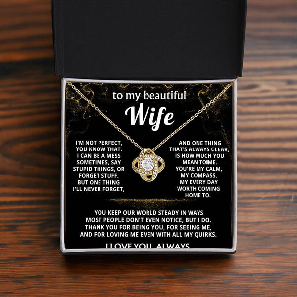 To My Wife, You mean the world to me.