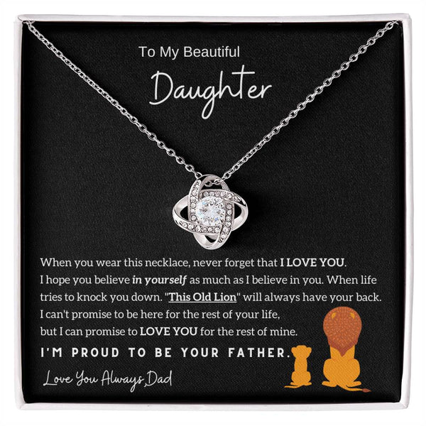 (Almost Sold Out) To My Beautiful Daughter, I'm Proud To Be Your Father - Love Knot