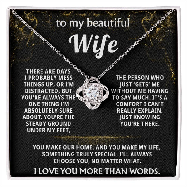 To My Wife, You are my steady ground.