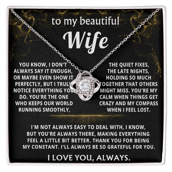 To My Wife, You are my steady calm and compass.