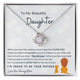 Mother Daughter Gift, Daughter necklace, Top Gift for Girls , Idea daughter gift, Love Knot Neckace
