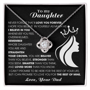 Gift From Dad , Daughter Jewelry, To My Badass Daughter Necklace, Father to Daughter , Princess  , Top Gift For Girls