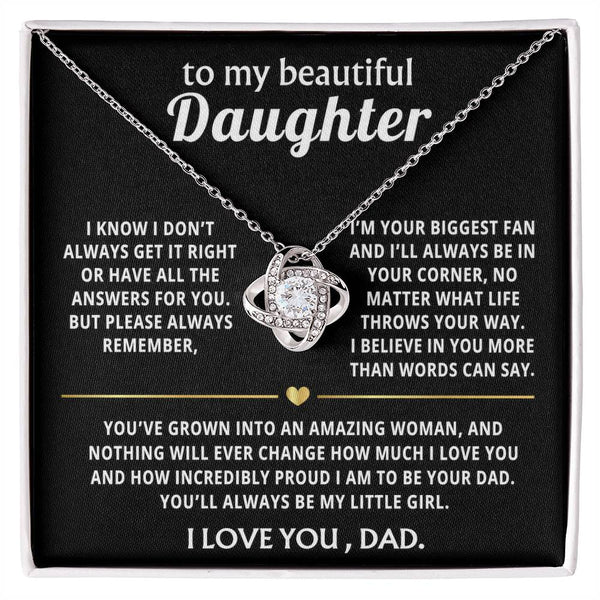 To My Beautiful Daughter, I'm always your proudest fan.