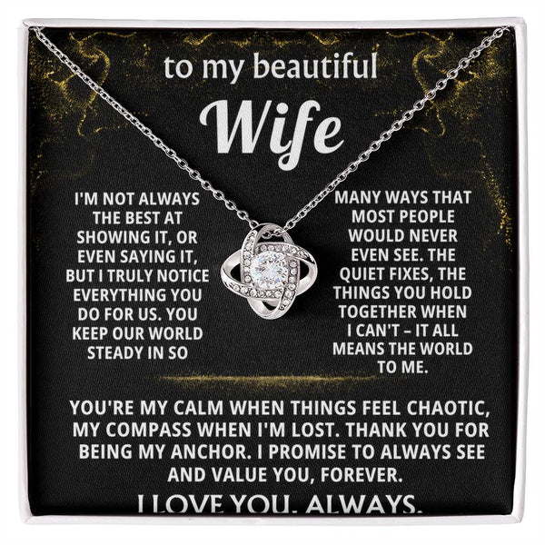 To My Wife, You are my calm and my anchor.