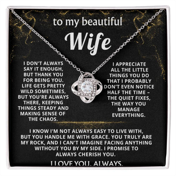 To My Wife, Thank you for being my rock.