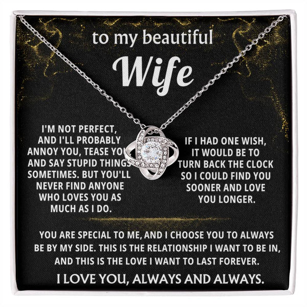 To My Wife, I choose you to always be by my side.