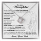 [Only a few left] To My Daughter, Never Forget That I Love You Forever (Love knot)