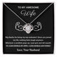 To My Awesome Wife, You Are My Top Motivator - Love Knot Necklace