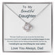 Daughter Necklace Gift from Dad, Gift From Dad, Daughter Gift, Daughter Necklace, 14k White Gold , Top Gift for Daughter