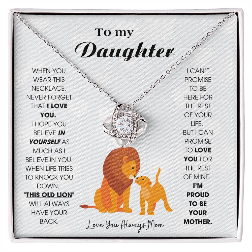 To My Daughter - When you wear this necklace, never forget that I LOVE YOU [ Gift From Mom ]