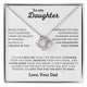 To My Daughter Necklace, Forever Love Necklace, Gift From Dad, Daughter Jewelry, Love Knot